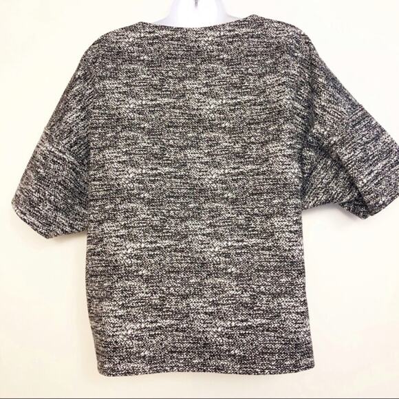 DKNYC Black and White Marled Cropped Top Medium - Picture 5 of 7